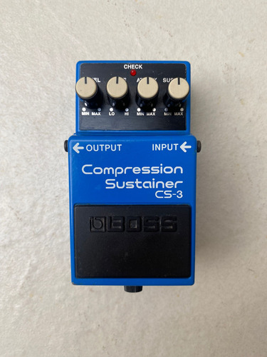 Pedal De Efeito Boss Compression Sustainer Cs-3  Compressor