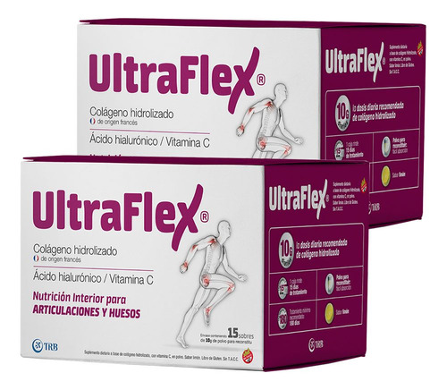 Pack 2 Ultraflex Colágeno Hidrolizado Sobres Articulaciones
