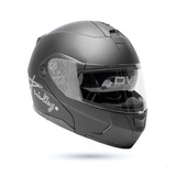 Casco Moto Abatible A119 Talla Xl Negro Mate Kinlley