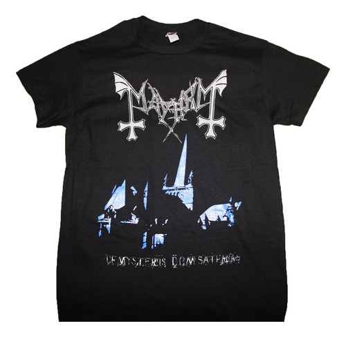 Gusanobass Playera Metal Rock Mayhem De Mysteris Dom Satanas