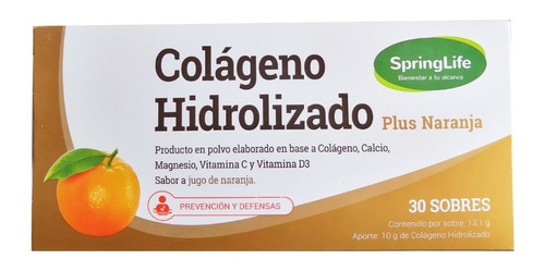 Colageno Plus Hidrolizado + Vitaminas - Springlife