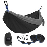 Hamaca Individual Resistente Para Camping Con Correas, Negro