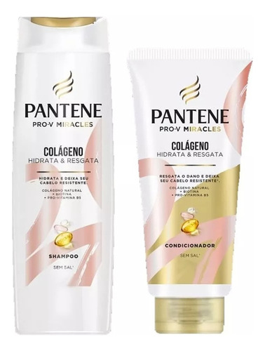 Kit Pantene Shampoo E Condicionador Pro-v Miracles Colágeno 