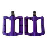 Pedales Racework Plataforma Purpura Fibra Nylon C/pines