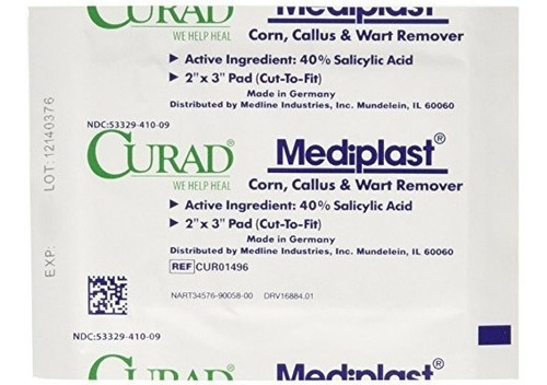 Curad Mediplast Maíz, Callos Y Removedor De Verrugas, 2 Almo