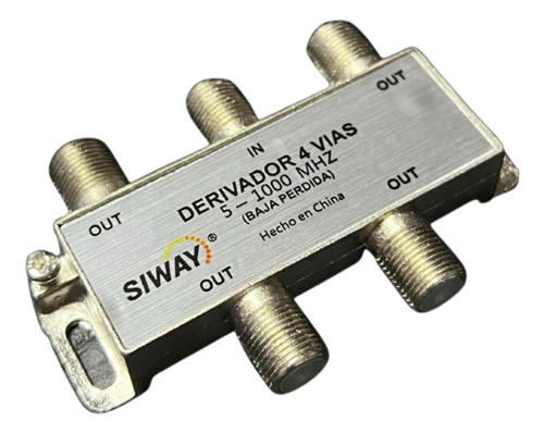 Splitter Divisor De Señal Para 4 Vias Cable Coaxial 1000mhz