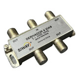 Splitter Divisor De Señal Para 4 Vias Cable Coaxial 1000mhz