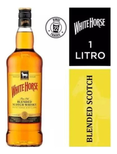 Whisky White Horse Escocês 1 Litro Whisky Cavalo Branco