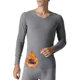 Conjunto De Ropa Termica Súper Calientita Hombre Pijama Gris