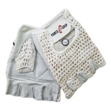 Guantes Force Grip Levantamiento Pesa Blanca Fitness 