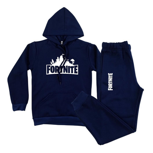 Blusa De Frio Infantil Agasalho Fortnite Conjunto Com Capuz