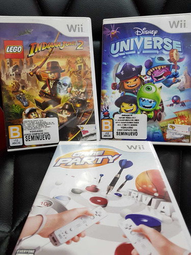 Paquete 3 Juegos Para Nintendo Wii Lego Disney Y Game Party