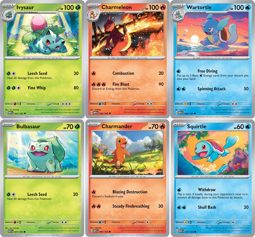 Lote 50 Cartas Pokémon Scarlet Violet 151