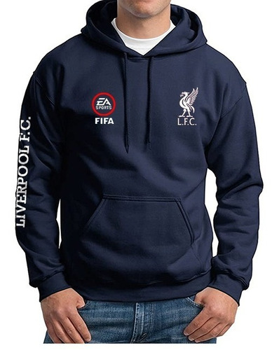 Buzo Hoodie Capota Supreme Liverpool Fc Fifa Ea Sports Hombr