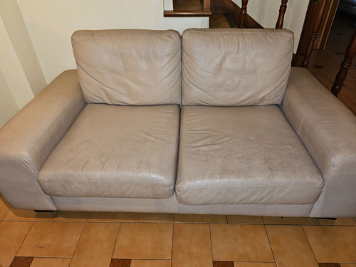 Sillon De Cuero Dos Cuerpos