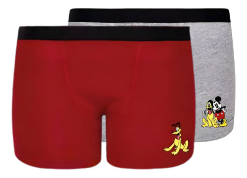 Kit 2 Cueca Boxer Infantil Lupo Disney Mickey Algodão Menino