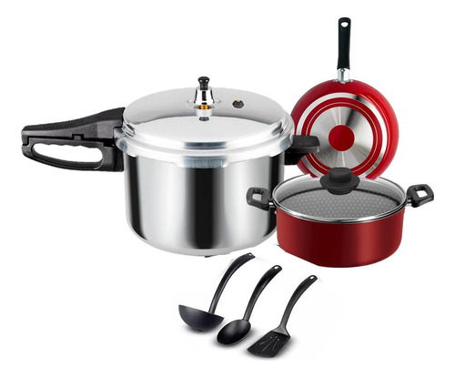 Batería De Cocina +olla Express 6pz Aluminio Ekco 35914