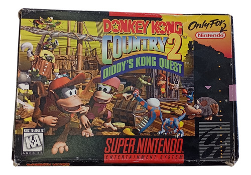 Fita / Cartucho Super Nintendo Donkey Kong Country 2+caixa 