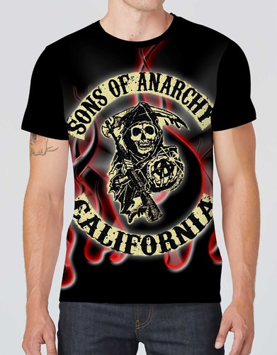 Camiseta Camisa Sons Of Anarchy Filme Gangue Motoqueiros 01