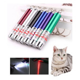 Llavero Puntero Laser Rojo Linterna Uv Juego Gatos