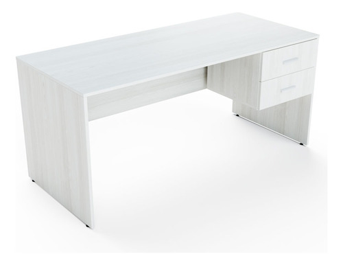 Mesa Escritorio Oficina + Cajonera Melamina - Piani 21 120cm Color Teka