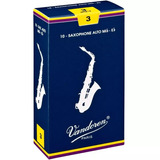 Palheta Saxofone Sax Alto 3 Vandoren 2213 Caixa 10 Und