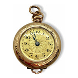 1902 Reloj Colgante Suizo F Hadorn Dama 15 Joya Baño Oro 10k