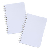 Cuaderno Pocket Blanco Eco A6 (10x15) 80 Hojas Lisas Pack X2