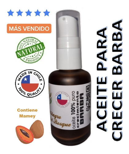 Aceite Para Hacer Crecer La Barba A Base Eucalipto  30 Ml