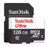 Cartão Memória Micro Sd Sandisk 128gb Classe10ultra Original