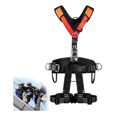 Arnés De Seguridad De Cuerpo Completo, Arnés De Escalada Antideslizante Cinturón Arnés Ajustable Protección Contra Caídas Para Posicionamiento Construcción Rescate Montañismo Trabajo | Meses sin interés
