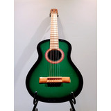 Guitarra Niño Criolla Tronador Verde Tamaño 3/4