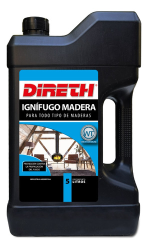 Direth Ignifugo X5 Litros Para Madera/c Certificado Del Inti