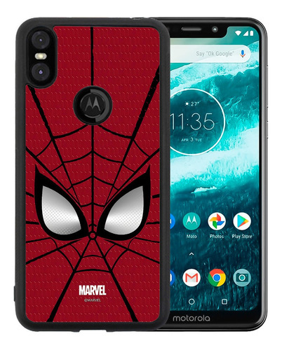 Funda Moto One Piderman Marvel Hd Tpu/al  Uso Rudo 