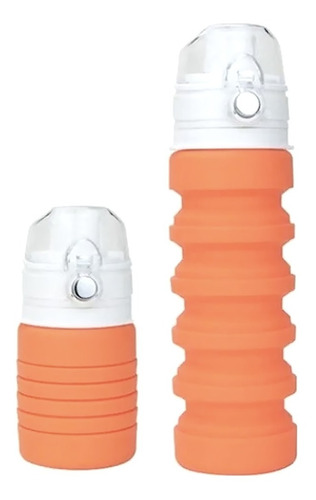 Botella Plegable Silicon Deportiva 500 Ml Ecológica 