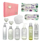 Caja Regalo Mujer Kit Spa Zen Jazmín Aroma Set Relax N118