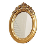 Schonee Vintage Tabletop Makeup Mirror, Golden Frame One-sid