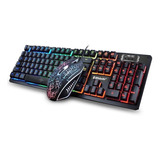 Kit Teclado Y Mouse Brobotix Usb, Rgb, Negro 458977