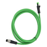 Cable De Conexión M12 A Rj45, Conector Ethernet Blindado 24