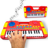 Piano Teclado Infantil Musical Grande Para Menino E Menina