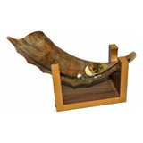 Shofar De Chifre De Cabra Italiana + Suporte