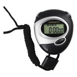 Cronometro Deportivo Digital Reloj Alarma Profesional Negro