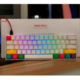 Teclado Gamer Bluetooth Anne Pro 2 Gateron Red Inglés Us