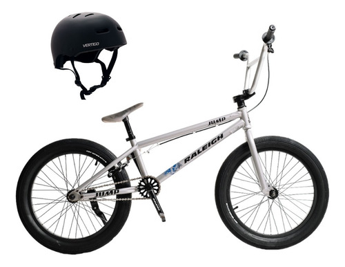 Bicicleta Raleigh Bmx Jumpx R20 + Casco Bici. Color Bmx + Negro Mate Tamaño Del Cuadro L (59-60 Cm)