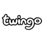 Emblema Twingo Calcomania Negro / Blanco / Gris Renault Twingo