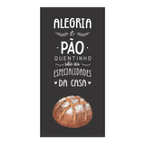 Adesivo Papel Parede Frase Alegria Pão Padaria Itália A14