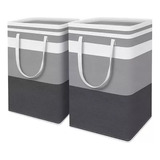 75l Cesto Grande Para Ropa Sucia Y Lavandería Plegable 2 Pcs