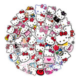 50 Folhas De Adesivos Hello Kitty Notebook Copo De Água Mala