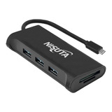 Docking Nisuta Usb C 3.1 A Hub 3 Puertos Usb 3.0 Y Lector De