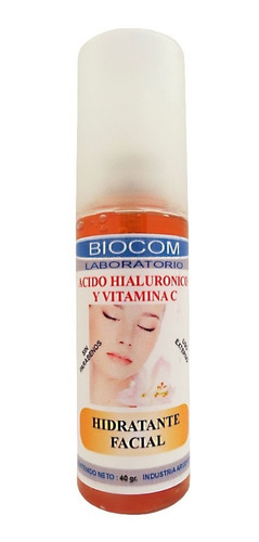 Hidratante Facial Acido Hialuronico Vitamina C Biocom X40 Gr